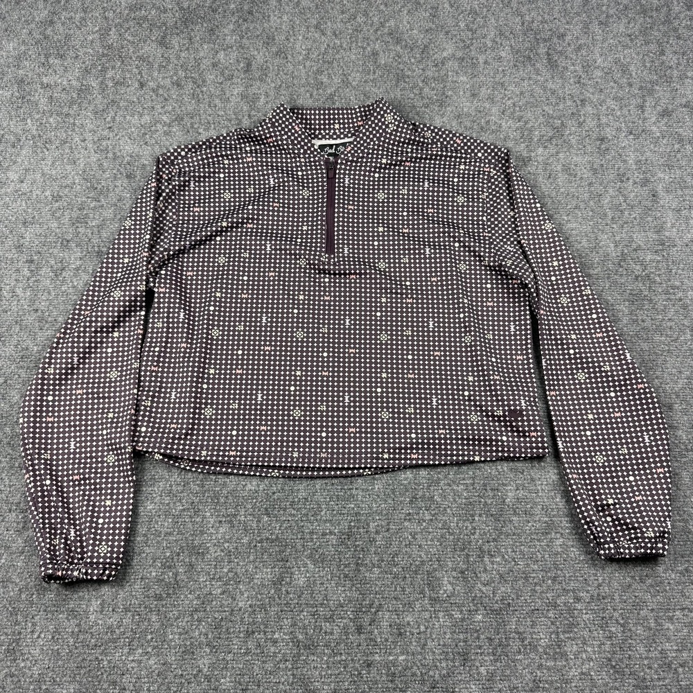 Bad Birdie UV Long Sleeve Pullover Womens Small Purple Throwing Darts Golf Top‎